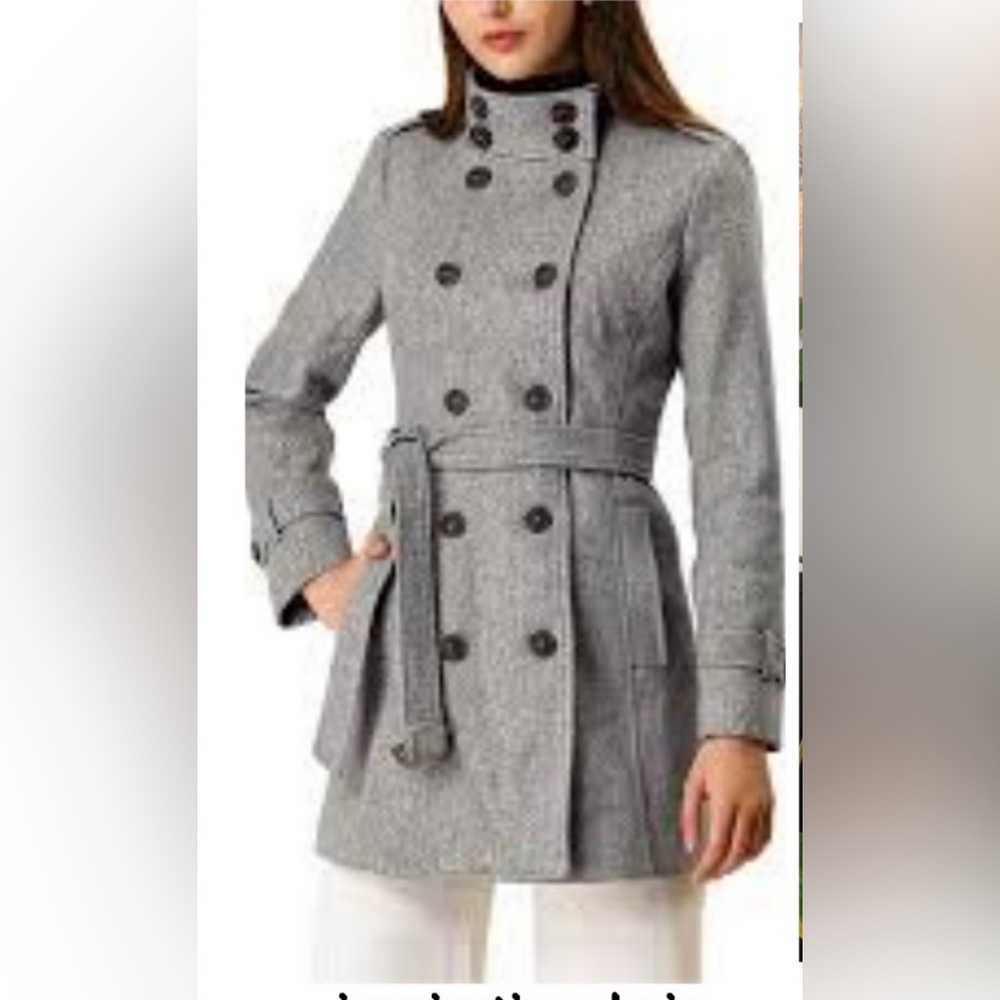 GLIMMER BY J.J BASICS PEA COAT ………545